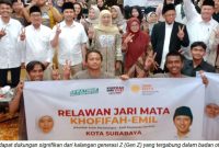 “Relawan Jari Mata”, secara resmi mendeklarasikan dukungan mereka dalam acara yang berlangsung di Surabaya (ist)