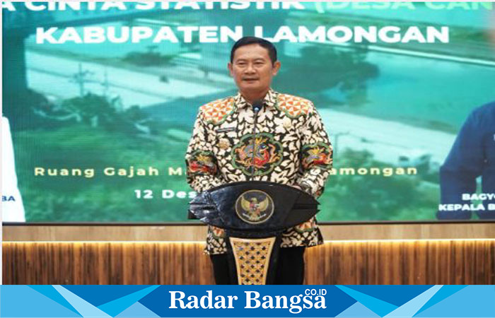 - Bupati Lamongan, Yuhronur Efendi, membuka kegiatan pencanangan 100 persen Desa Cantik di Aula Gadjah Mada, Gedung Pemkab Lamongan Lantai 7 (IST)