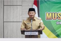 Bupati Lamongan Yuhronur Efendi membuka Muskerda  MUI Kabupaten Lamongan yang berlangsung di Kantor MUI Lamongan (IST)