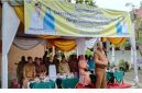 Sekda kabuapten  Asahan Drs Zainal Arifin Siagian membuka  Louncing  gerakan serentak uji coba  makan bergizi gratis bagi anak didik (Dok Foto RadarBangsa.co.id/Joko)