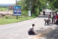 Anggota Satlantas Polres Pacitan Saat Melakukan Olah TKP (ist)