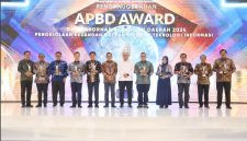 Rakornas Keuangan Daerah dan Penganugerahan APBD  Award Tahun 2024 di Grand Sahid Jaya Hotel, Jakarta, pada Rabu (18/12)(hms)