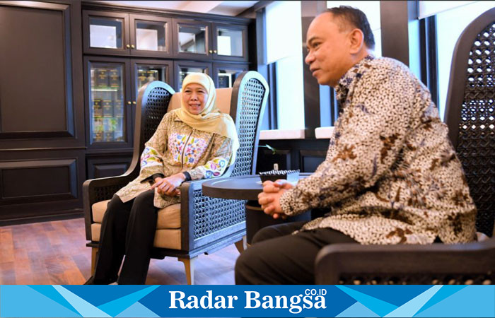 – Ketua Umum PP Muslimat NU, Khofifah Indar Parawansa  mengunjungi Menteri Koperasi Budi Arie Setiadi untuk persiapan  Kongres XVIII Muslimat NU (hms)
