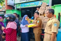 Pemkab Lamongan menggelar pasar murah di Pasar Sidoharjo (ist)