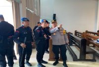 olresta Sidoarjo menjaga ke amanan  geraja yang merayakan natal, Selasa (24/12) (ist)