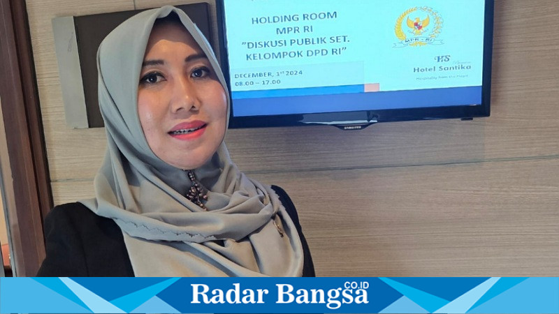 Senator Lia Istifhama di temui awak media usai  diskusi publik bersama kelompok DPD di MPR RI (Dok Istimewa)