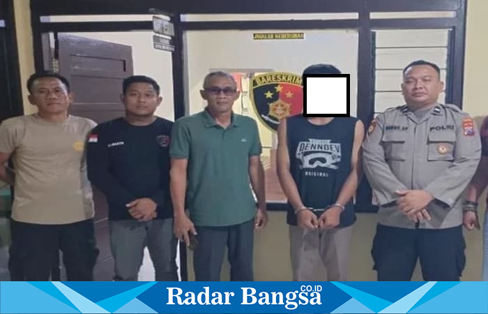 Pelaku saat diamankan Polisi (ist)