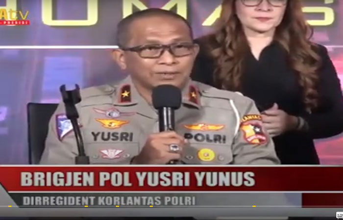 Korlantas Polri, Brigjen Pol (Purn) Yusri Yunus (Dok screnshot youtobe tribratatv)