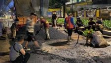 Jalan Ciledug Raya yang Ambles (Sumber foto Antara)