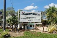 Tampak depan kantor  PT Bridgestone Sumatera Rubber Estate (BSRE) Divisi IV Aek (ist)