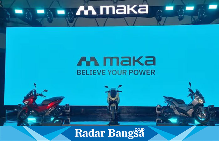 MAKA Motors resmi meluncurkan sepeda motor listrik pertamanya, MAKA Cavalry, dalam s acara megah di Senayan, Jakarta Pusat, 15 Januari 2025 (ist)