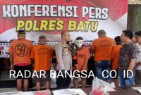 Polres Batu berhasil membongkar sindikat perdagangan Bayi secara Ilegal