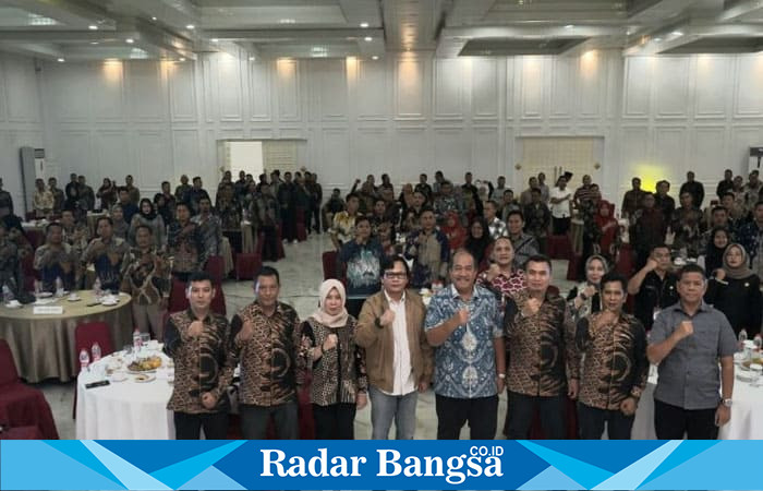 Wakil Bupati Asahan hadiri rapat koordinasi evaluasi bersama KPUD Asahan. (foto/istimewa)