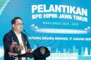 Pj. Gubernur Jawa Timur, Adhy Karyono, hadiri Pelantikan kepengurusan BPD - HIPMI Jawa Timur (Jatim) periode 2025-2028 (ist)