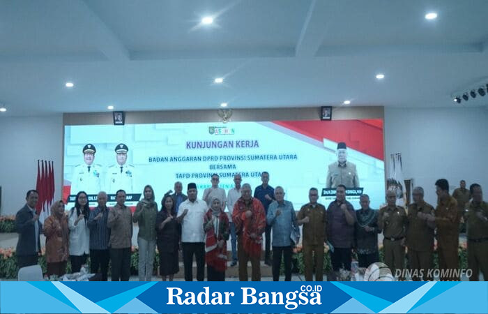  Banggar DPRD Propsu lakukan kunjungan kerja ke Asahan  bahas DBH dan BKP. (foto/istimewa )