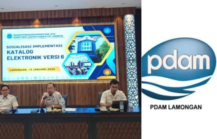 (tengah) Kepala Bagian LPSE Setda Kabupaten Lamongan, Dandoko (sumber foto Net)