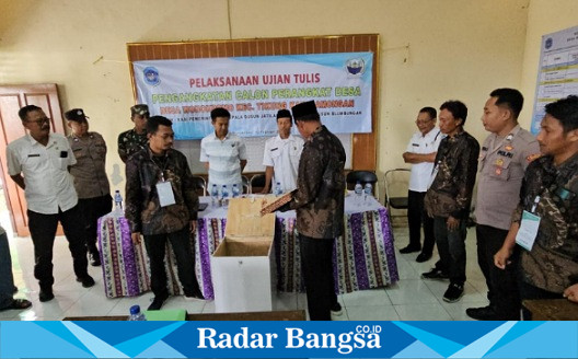 Suasana ujian perangkat Desa Wonokromo (ist)