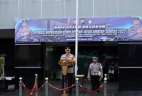 Kapolres Lamongan, AKBP Bobby A. Condroputra, S.H., S.I.K., M.Si., saat pimpin apel gelar Pasukan Operasi Keselamatan Semeru 2025 (ist)