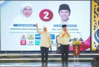 Paslon 02 Khofifah-Emil  sebagai pemenang Pilkada Jatim 2024 (hms)