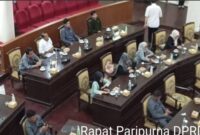 Ilustrasi Rapat Paripurna DPRD Batu Dalam Pengesahan TkD Tlekung
