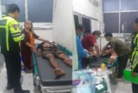 Korban Laka saat di rawat (ist)