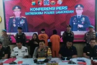Konferensi pers Polres Lamongan hasil Operasi Pekat Semeru 2025 (ist)