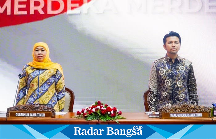 Gubernur Jawa Timur, Khofifah Indar Parawansa dan Wakil Gubernur Emil Elestianto Dardak  (hms)