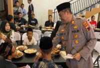 Polsek Kaliwungu menggelar acara buka puasa bersama anak yatim di Desa Mororejo, Kaliwungu, Kendal.(RadarBangsa.co.id)
