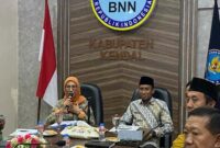 Rapat  dibuka oleh Kepala BNNK Kendal, Anna Setiyawati. (RadarBangsa.co.id).