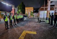 Kapolsek Tikung, AKP Anang Purwo Widodo, S.H., pimpin apel gabungan di Halaman Pendopo Kecamatan Tikung (ist)