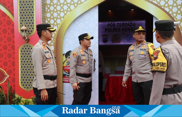 Pengecekan Polda Jateng,pastikan kesiapan Pos Pam.(RadarBangsa.co.i).