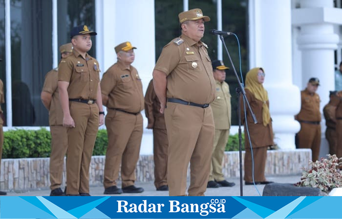 Bupati Asahan Taufik Zainal Abidin berikan apresiasi tingkat kehadiran ASN capai 98 ℅  usai pasca liburan hari raya Idul Fitri. ( foto/Ist)