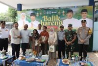 Kapolres Lamongan, AKBP Bobby A. Condroputra, Bupati Lamongan Dr. H. Yuhronur Efendi, M.BA, M.EK., berserta Dandim 0812 Lamongan Letkol Arm Ketut Wira Purbawan, Wakapolres Lamongan, Kepala UPT P3 LLAJ Lamongan Achmad Fadil, serta perwakilan dari Dinas Perhubungan Jawa Timur menghadiri kegiatan Balik Bareng Gratis 2025 (ist)