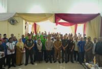 Wakil Bupati Asahan Rianto menyampaikan sambutan pada peringatan Hari Buruh Internasional May Day 2025 di PT BSP Kisaran