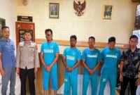 Polisi menangkap anggota ormas GRIB JAYA terkait dugaan pencurian aset PT KAI di Semarang (ist)
