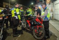 Patroli Polisi Jombang pada Malam Hari untuk Menjaga Kamtibmas (ist)
