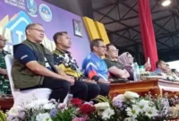 Sekda Prov Jatim Adhy Karyono, Kandidik Jatim, Aries Agung Paewai, DPRD Prov Jatim Sri Untari Bisowarno, Walikota Batu Nurochman,Kapolres Andi Yudha Pranata, Kajari Didik Adyotomo (ist)