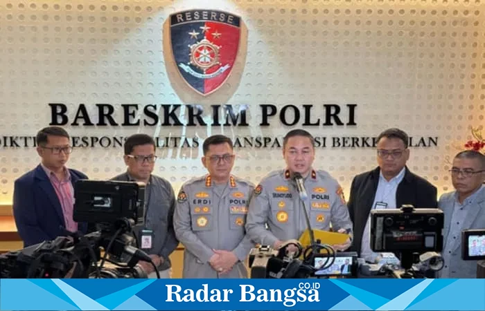 Kepala Biro Penerangan Masyarakat (Karopenmas) Divisi Humas Polri, Brigjen Pol Trunoyudo Wisnu Andiko, dalam keterangan pers kepada awak media, Minggu malam (11/5). (ist)