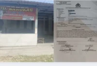 Foto rumah korban dan bukti tanda laporan ke Polres Lamongan terkait dugaan pemerasan yang dilakukan oleh oknum LSM terhadap pedagang setempat (IST)