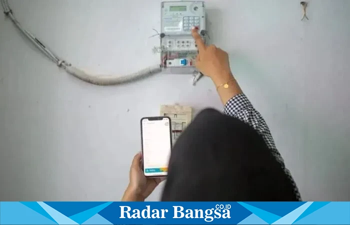 Ilustrasi pelanggan PLN mengakses aplikasi PLN Mobile (ist)