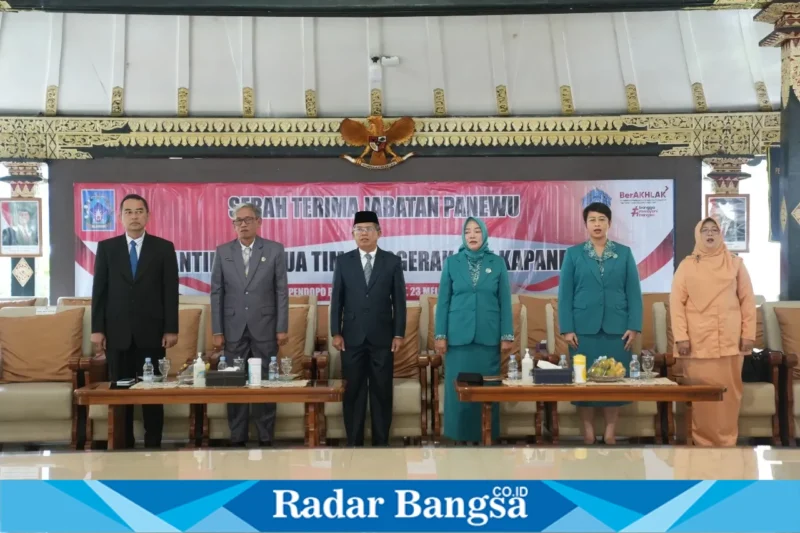 Pemerintah Kabupaten Sleman menggelar Serah Terima Jabatan Panewu di Pendopo Parasamya, Kompleks Kantor Bupati Sleman, Jumat 23 Mei 2025 (ISTIMEWA)