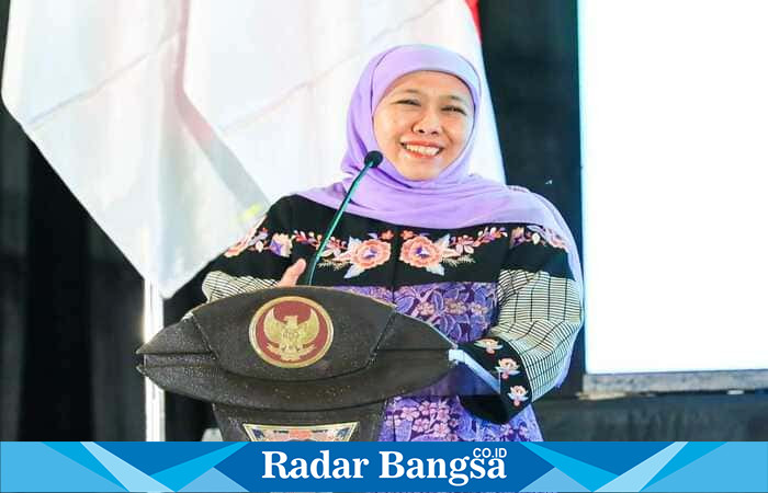 Gubernur Khofifah Indar Parawansa meluncurkan program beasiswa bagi santri unggul Jawa Timur di Gedung Islamic Centre Surabaya.(Dok Istimewa)