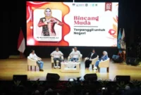 Wali Kota Mojokerto Ika Puspitasari berbicara dalam forum Youth City Changers APEKSI 2025 di Balai Pemuda Surabaya. (ist)