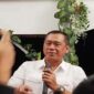 Sekretaris Deputi Promosi dan Kerjasama BGN RI, Kombes Pol. Lalu Muhammad Iwan Mahardan, saat memaparkan pentingnya kolaborasi media dalam Program Makan Bergizi Gratis (MBG). | Dok,Foto Ho/ RadarBangsa