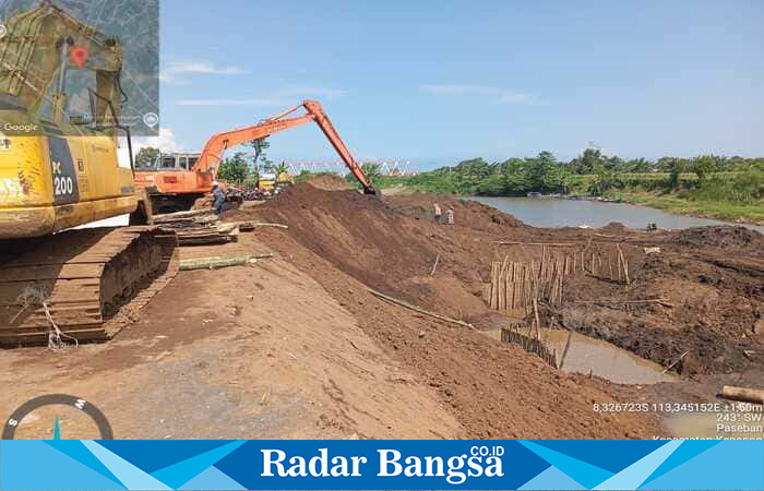 Pembangunan spillway Sungai Tanggul di Jember mulai dikerjakan untuk atasi banjir dan dukung irigasi pertanian. | Dok Adpim/Ho RadaBangsa 