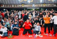 Ratusan warga Klaten padati Pendopo Kabupaten saat Takbir dan Nonton Bareng laga Timnas Indonesia vs China, Kamis malam (5/6/2025).|Dok Ho/Paiman RadarBangsa 