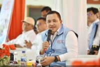 Bupati Pasuruan Rusdi Sutejo saat menghadiri peluncuran serentak Koperasi Desa Merah Putih di Desa Wonokerto, Kecamatan Sukorejo, Senin (21/7/2025). |Foto Dok Ho/RadarBangsa