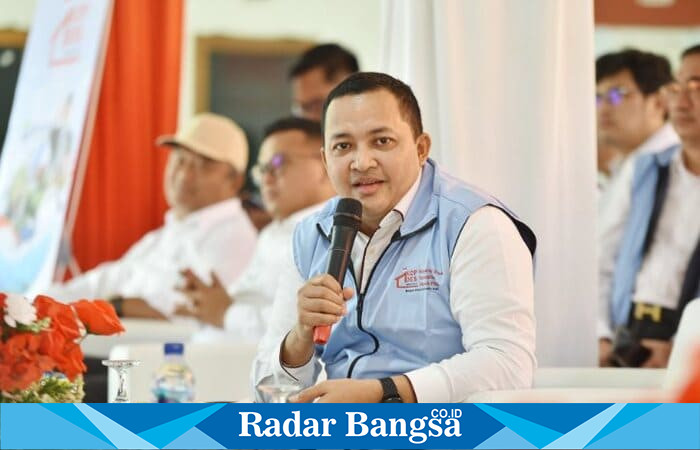 Bupati Pasuruan Rusdi Sutejo saat menghadiri peluncuran serentak Koperasi Desa Merah Putih di Desa Wonokerto, Kecamatan Sukorejo, Senin (21/7/2025). |Foto Dok Ho/RadarBangsa