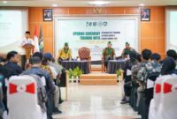 Peserta Training Raya HMI Cabang Probolinggo 2024–2025 berfoto bersama Wali Kota Probolinggo dan jajaran pengurus usai pembukaan acara. | Foto Dok Ho/RadarBangsa