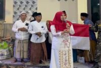 Anggota DPD RI asal Jawa Timur, Dr. Lia Istifhama, menyampaikan sambutan pada Milad ke-12 IKSAMI di Sampang, Madura. Senin (11/8/2025) Foto Dok Ho/RadarBangsa.co.id)